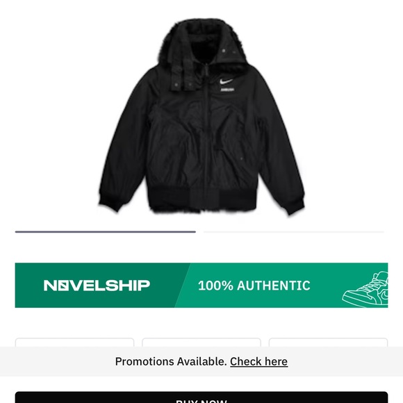 Nike x AMBUSH Black Faux Fur Reversible Jacket - Picture 7 of 7